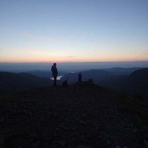 The sun rising from Dollywagon Pike