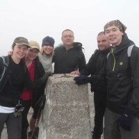 On the summit of Ben Nevis