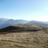 Looking along the ridge from Crag Fell