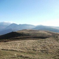 Looking along the ridge from Crag Fell