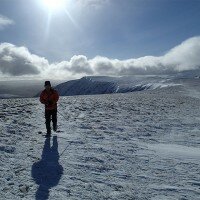 Climbing towards the summit of Bowscale Fell