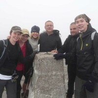 On the summit of Ben Nevis