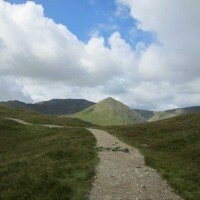 Catstycam and Helvellyn from Birkhouse Moor