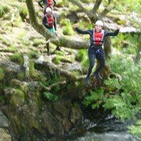 Ghyll Scrambling in the Esk Gorge