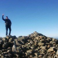 On the summit of Great End