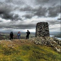 On the summit of Hallin Fell