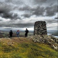 On the summit of Hallin Fell