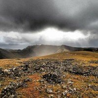 Looking back to Helvellyn from Raise