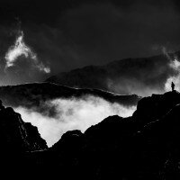 A walker on Striding Edge