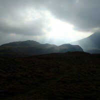 Looking south along the High Rigg ridge
