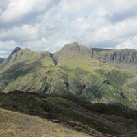 The Langdale Pikes from Lingmoor Fell