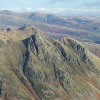 The Langdale Pikes from Grasmere