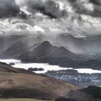 Catbells across Derwentwater from the summit of Latrigg