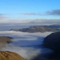 Place Fell above the cloud from Nethermost Pike