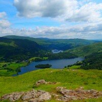 Grasmere and Rydal Water from Silver How