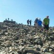 Descending from the summit of Scafell Pike