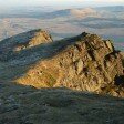 Sunlight at the top of the Scales Fell ridge