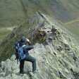 Looking back down Sharp Edge
