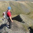 Looking back down Sharp Edge