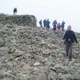 Descending from the summit of Scafell Pike