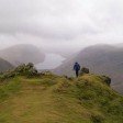 Looking over Wastwater from above Great Napes