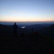 The sun rising from Dollywagon Pike