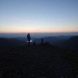 The sun rising from Dollywagon Pike