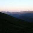 The sun rising from Dollywagon Pike