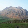 The Langdale Pikes from the road near Blea Tarn