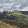 The Langdale Pikes from Lingmoor Fell