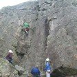 Climbing on Sticklebarn Crag, Langdale