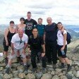 On the summit of Scafell Pike