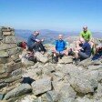 On the summit of Scafell Pike