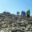 Descending from the summit of Scafell Pike