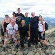 On the summit of Scafell Pike