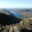 Looking down on Wastwater from near the summit of Scafell Pike