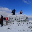 On the summit of Scafell Pike