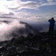 On the summit of Scafell Pike