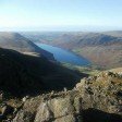 Looking down on Wastwater from near the summit of Scafell Pike