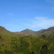 Looking up at Snowdon