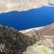 Looking down at Wastwater from the screes