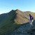 On the Whiteside ridge walking towards Hopegill Head