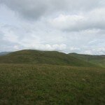 Broom Fell and Lords Seat from the path to Widow Hause